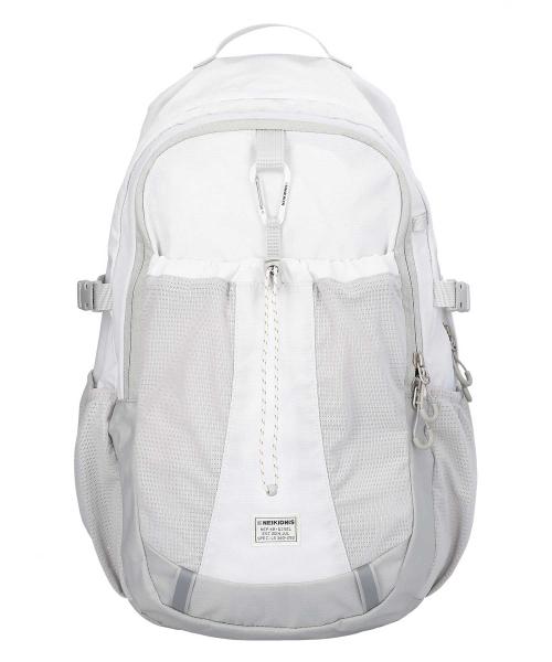 카라비너 메쉬 백팩 립스탑 화이트