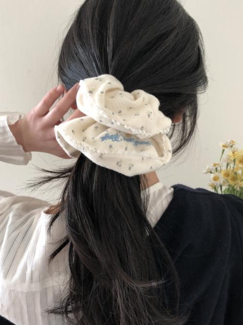 베니 플라워 스크런치 (2 type, 4 color)