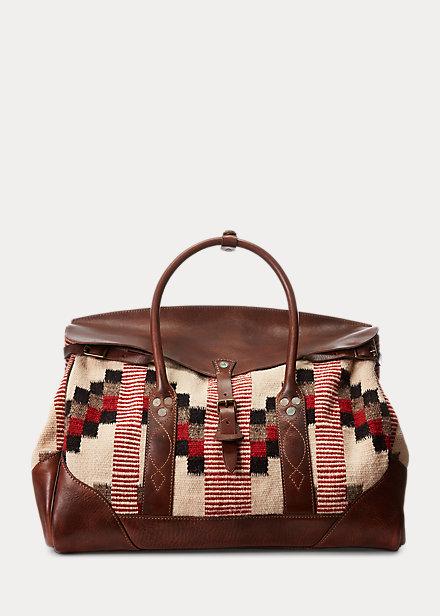 Handwoven Jacquard Overnight Bag