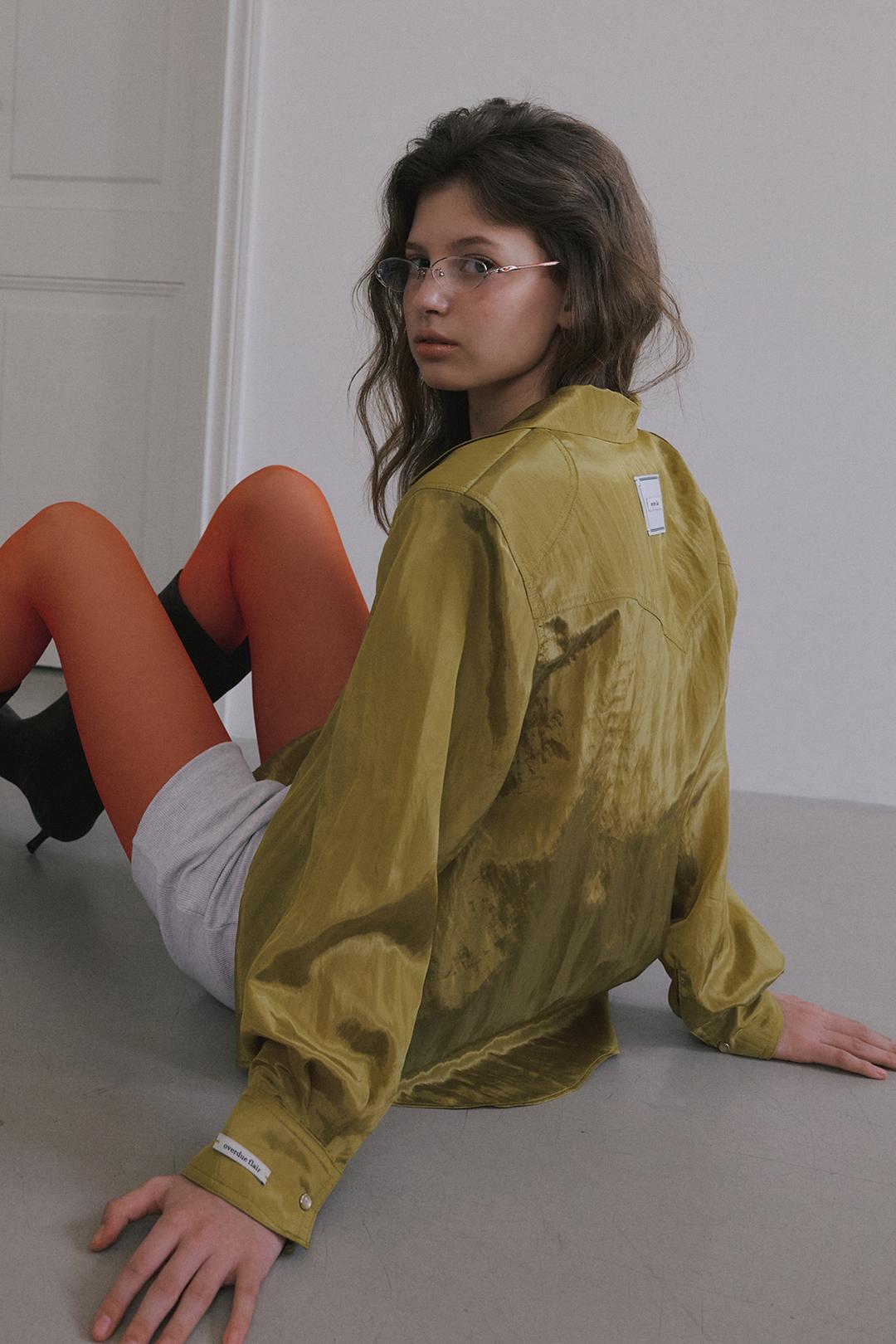 SHINE WESTERN SHIRTS_OLIVE GREEN
