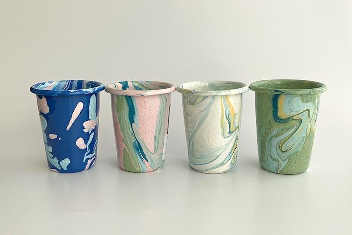 본에나멜웨어 뉴 마블 텀블러 250cc