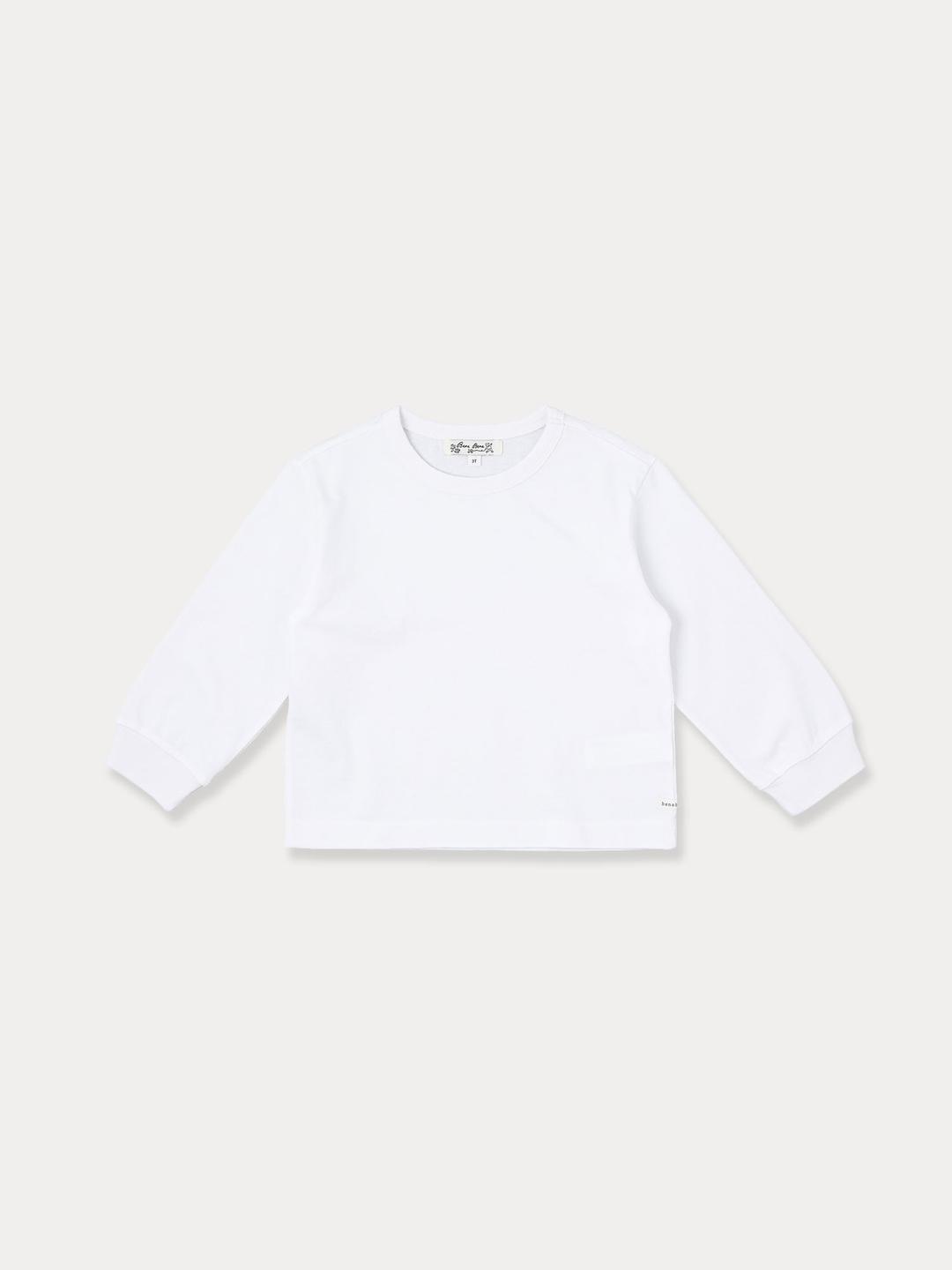 Mild Ribbed Sleeve T, Ivory