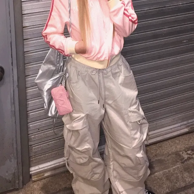 Multi-coating pocket wide cargo pants [3color]