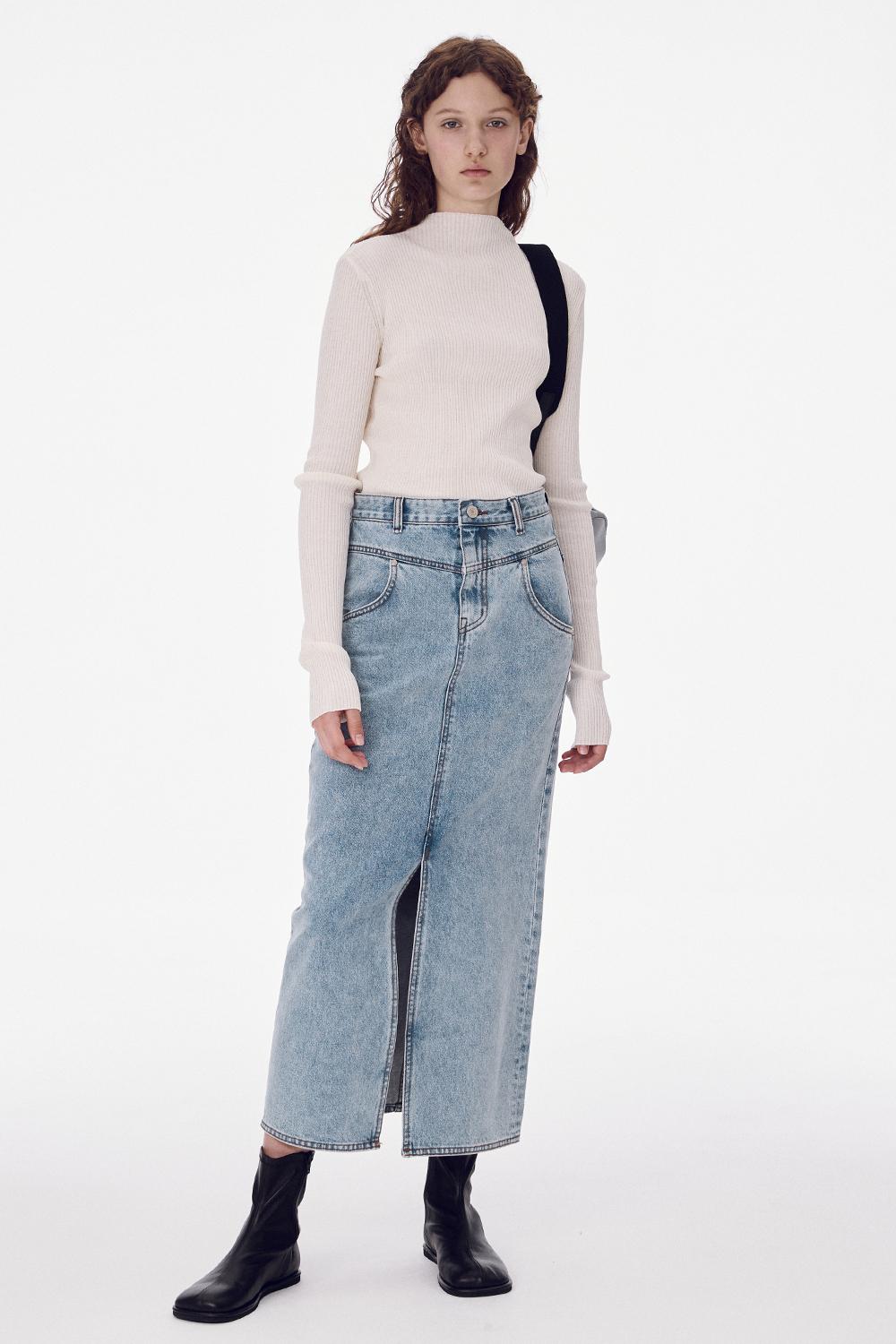 Denim Long Skirt, Iceberg