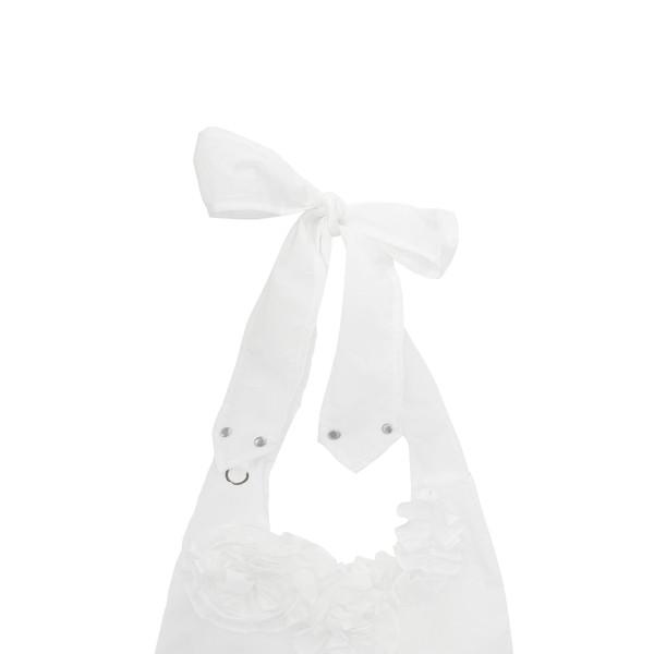 [3RD RESTOCK 30% OFF] NYLON FLOWER HOBO CROSS BAG (WHITE)