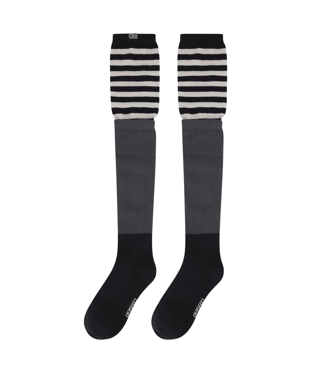 COYSEIO X BLYTHE STRIPE LAYERED SOCKS NAVY