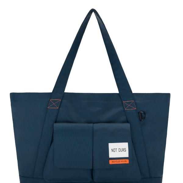 Recycled nylon utility big tote bag | Navy