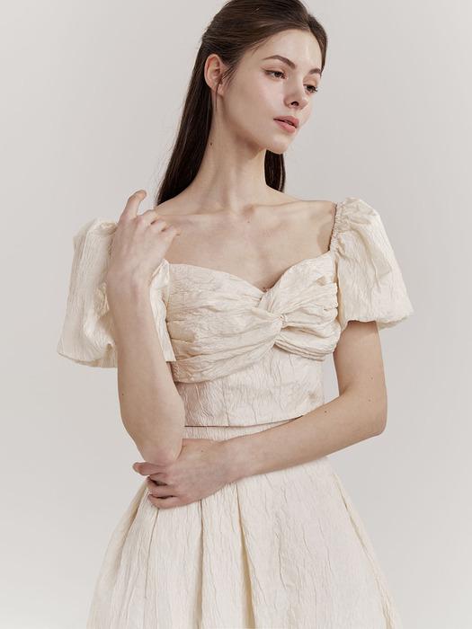Tessa Puff Top (Cream)