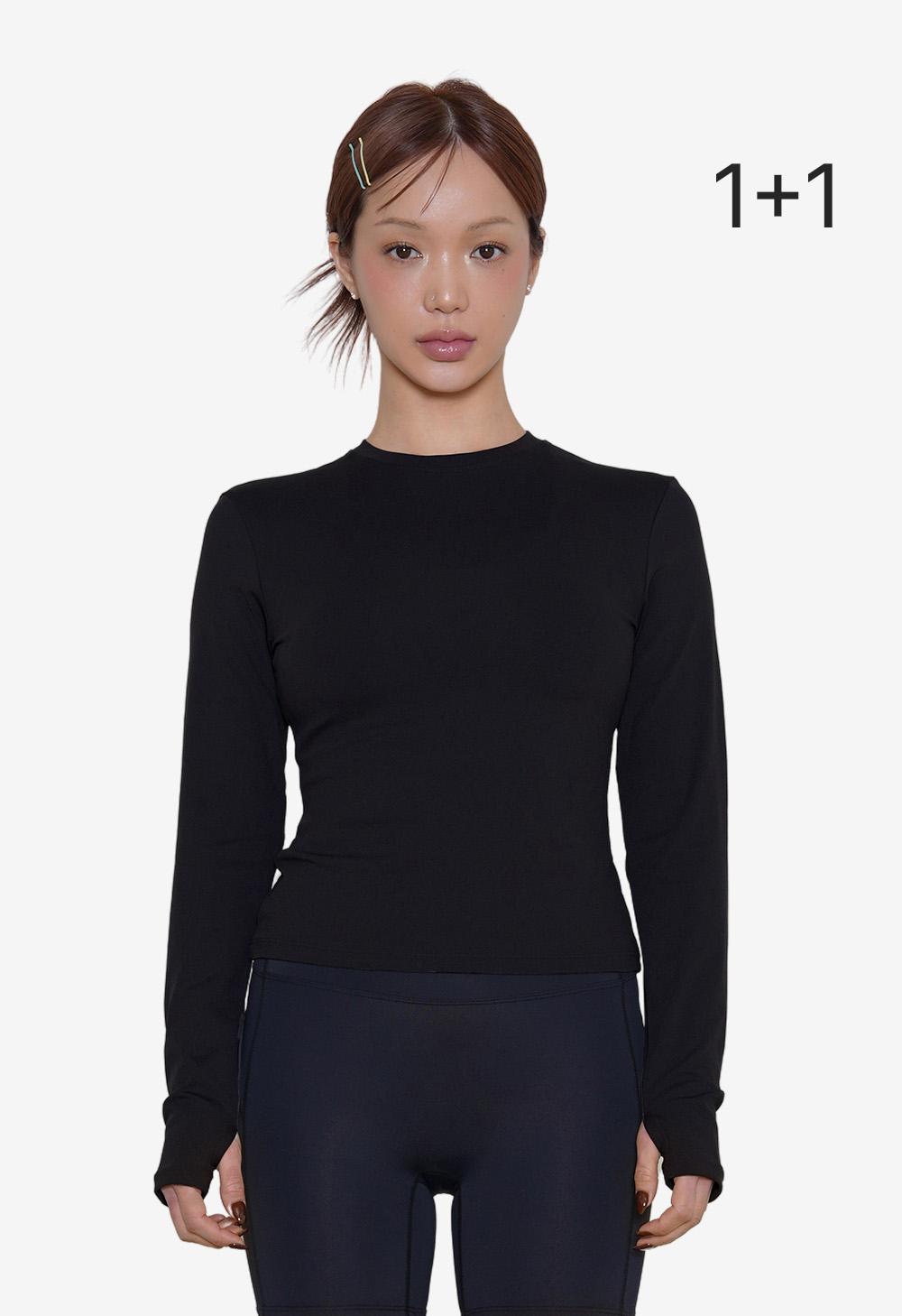 [1+1] 슬림핏 에센셜 롱 슬리브