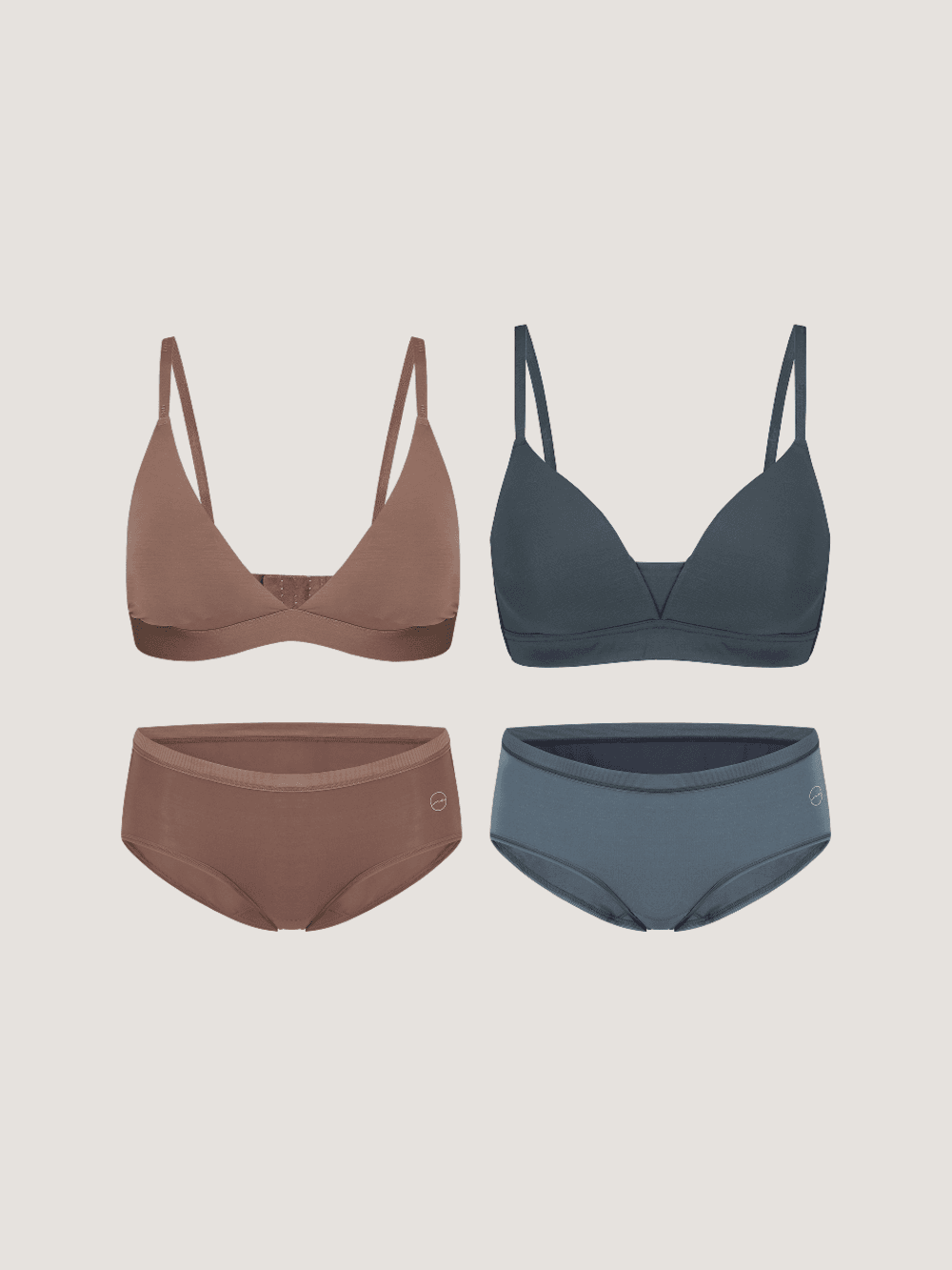 [W] 나무 브라 & 나무 소프트핏 브라 & 나무 삼각팬티 2P SET (4P)