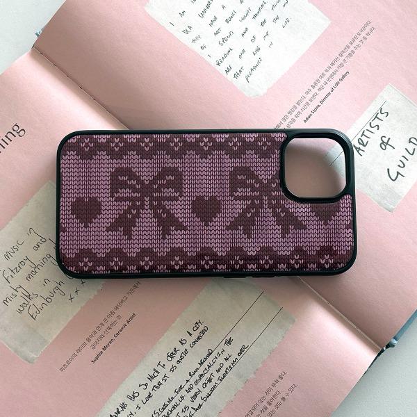 warm hearted ribbon 유광 에폭시 범퍼 케이스