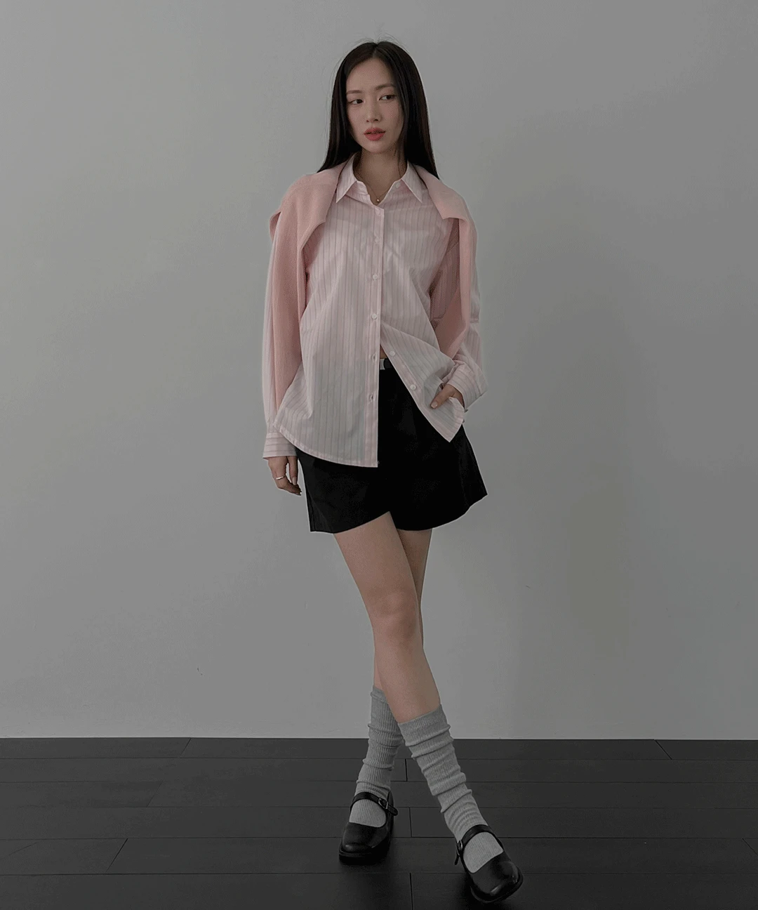 파스텔 스트라이프 셔츠
