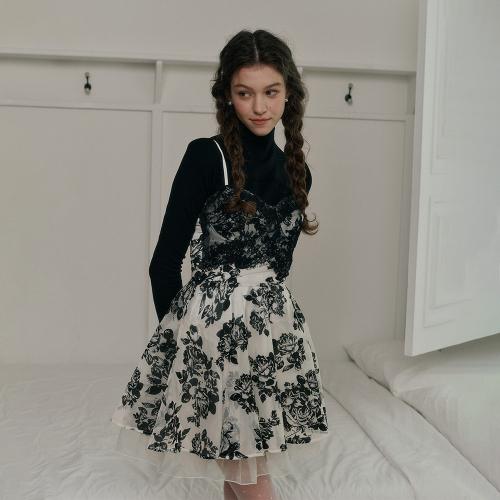 DD_Lace sling tube top dress_2color