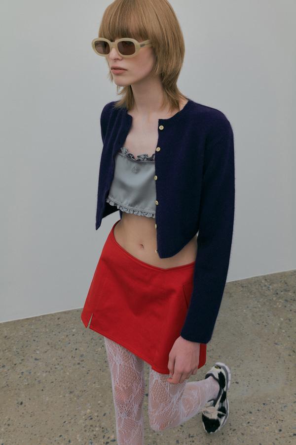 [9/27 예약배송]raccoon mini cardigan_navy