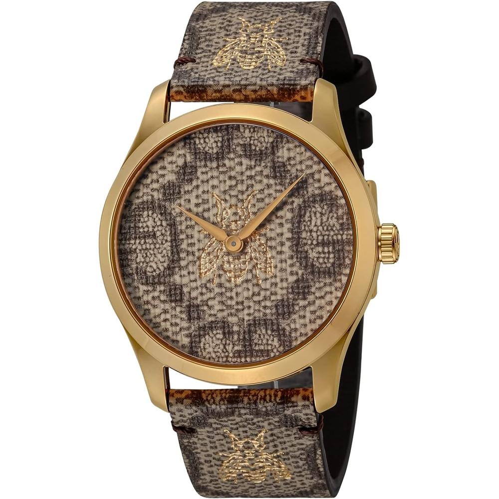 구찌 꿀벌 남자가죽시계 손목시계 G타임리스 YA1264068A