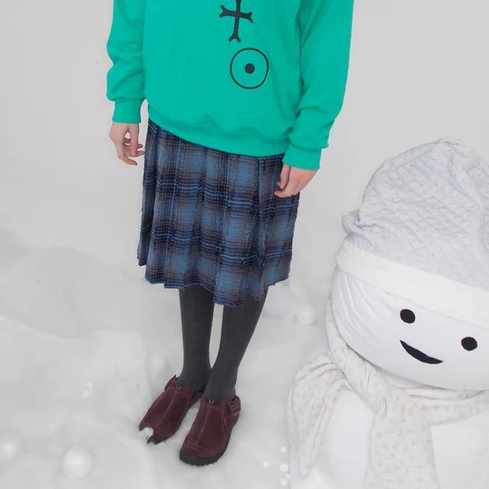 DAMAGE CHECK MIDI SKIRT DOLPHIN