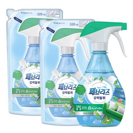 페브리즈 강력탈취 허브가든 향 370+320+320mL -T.W