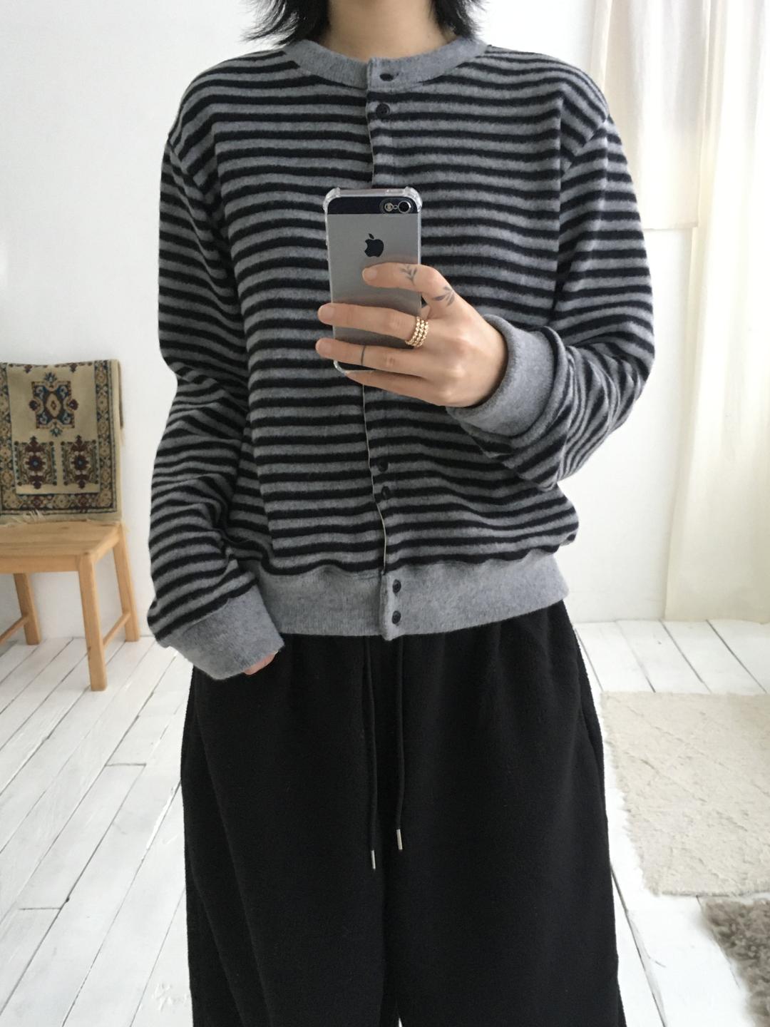 투투 버튼 후리스 가디건 (2color)