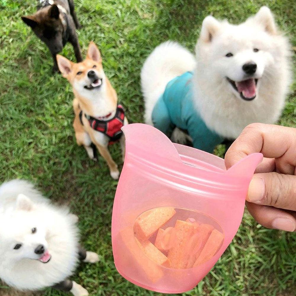 집탑 실리콘 지퍼백 스낵 컨테이너