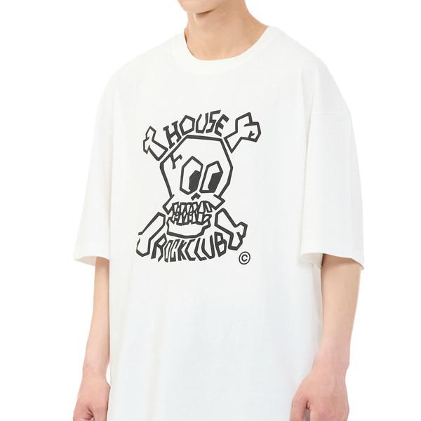 GARAGE SKULL TEE - VINTAGE WHITE