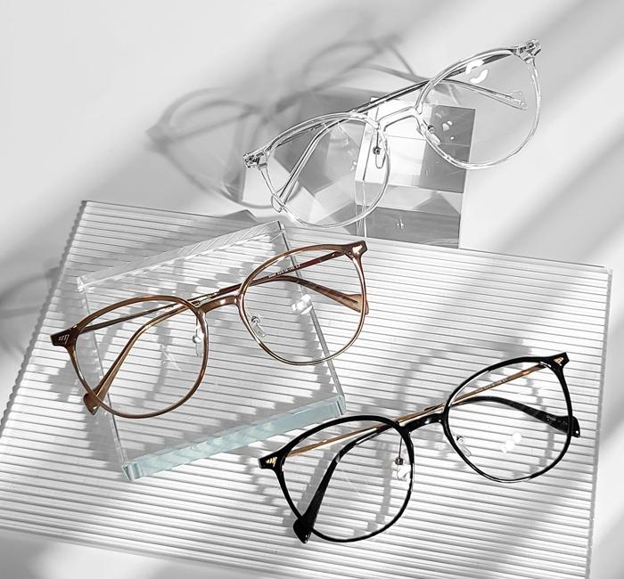 데일리 가볍고 편안한 슬림 뿔테89 라운드 안경테