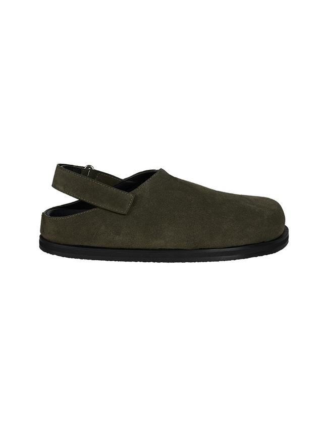 STUDIO NICHOLSON - SUEDE BUCKLE STRAP CLOG (MUSK)