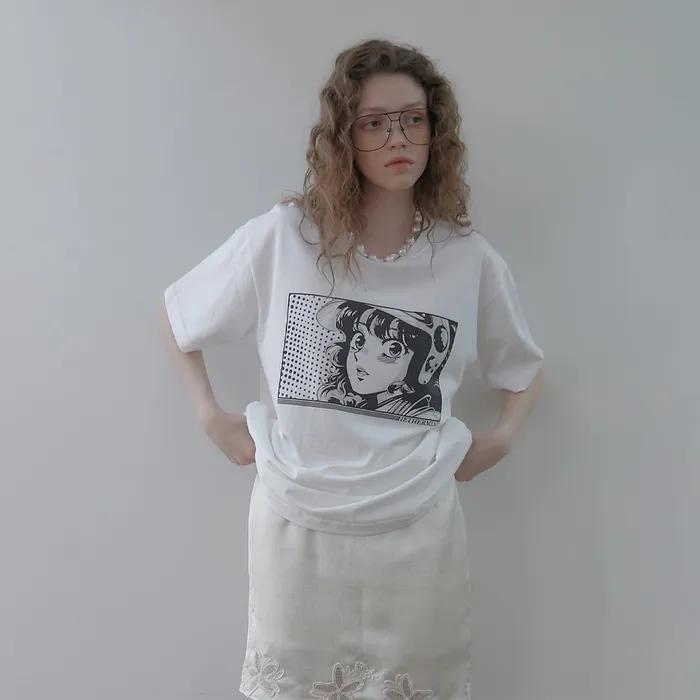 hether sequence t-shirts (white-charcoal)