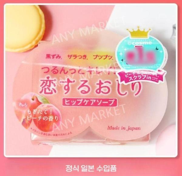 pelican 힙 케어 일본 비누 엉덩이 복숭아 80g