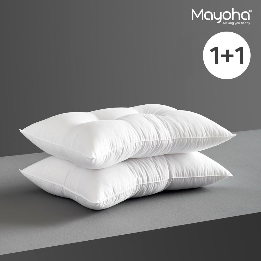마요하 (1+1) 친환경 국내산 바른자세 바른잠 경추 베개솜 40x60 50x70 지퍼형 구름 경추 낮은 높은