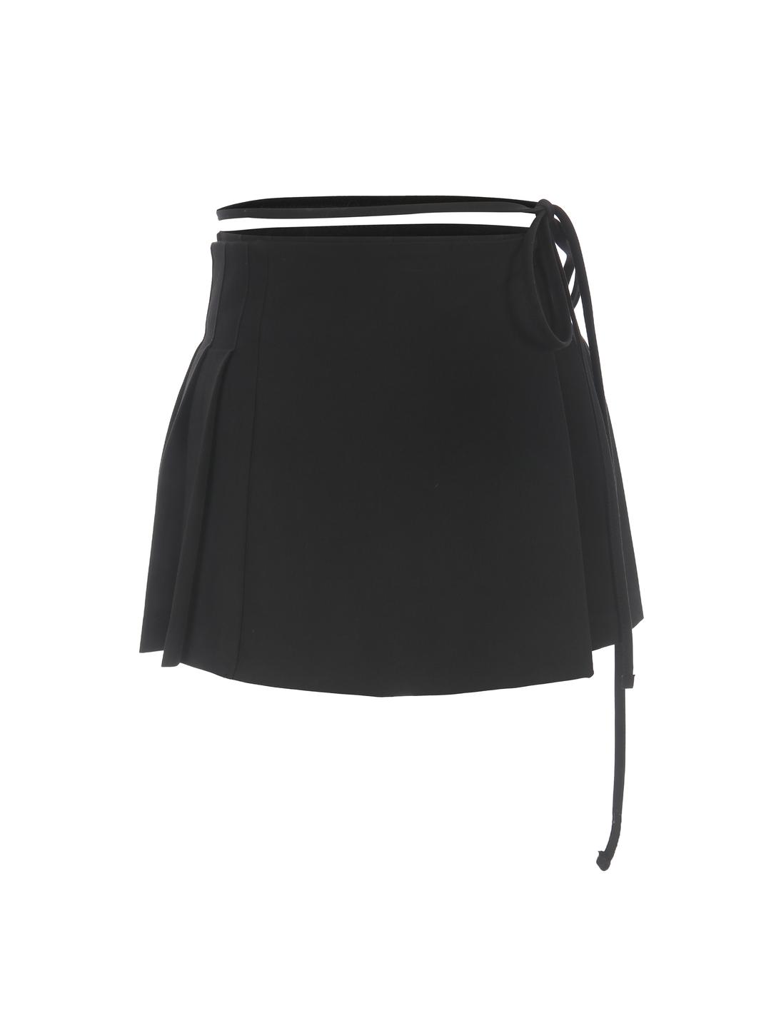 Avant 2-ways wrap pleated skirt 001