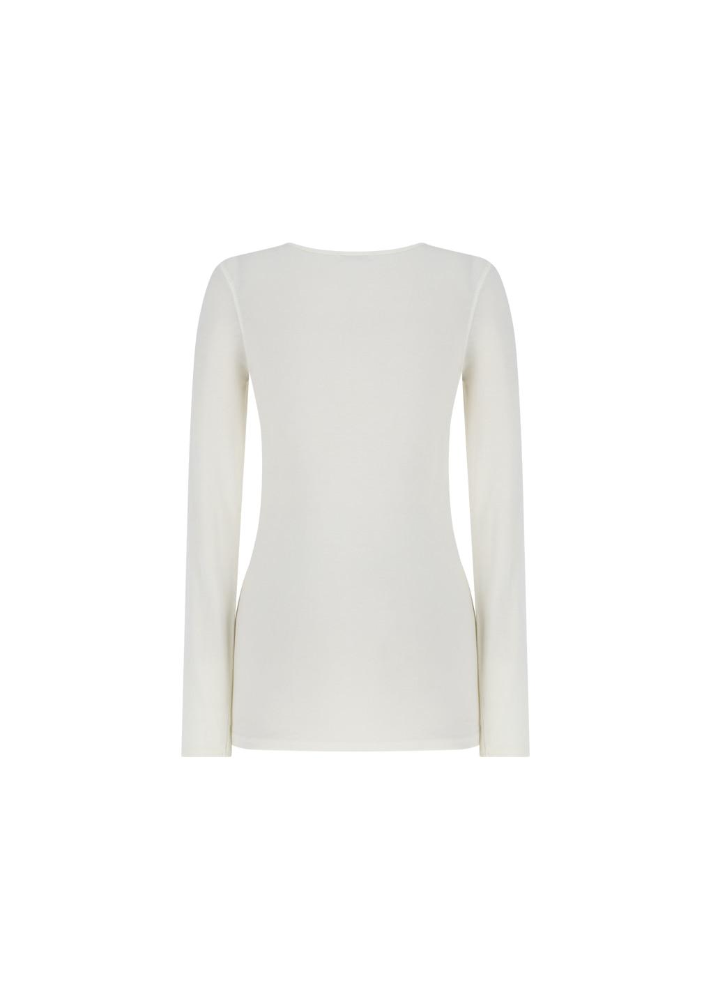 round t-shirt, ivory
