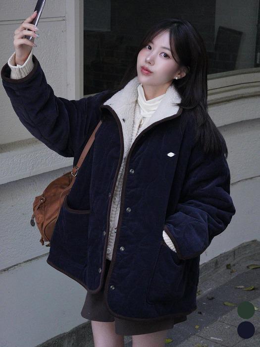 [주미니 Pick]High-neck dumble quilting jumper [TIWT02JP01]_2color