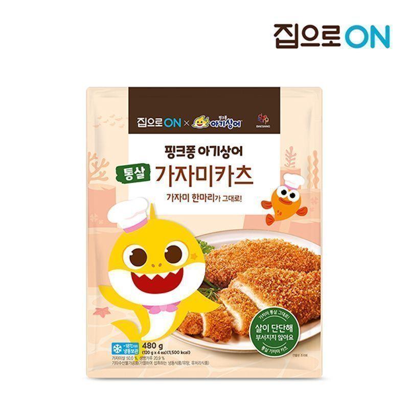 핑크퐁 통살가자미카츠 480g x 2개
