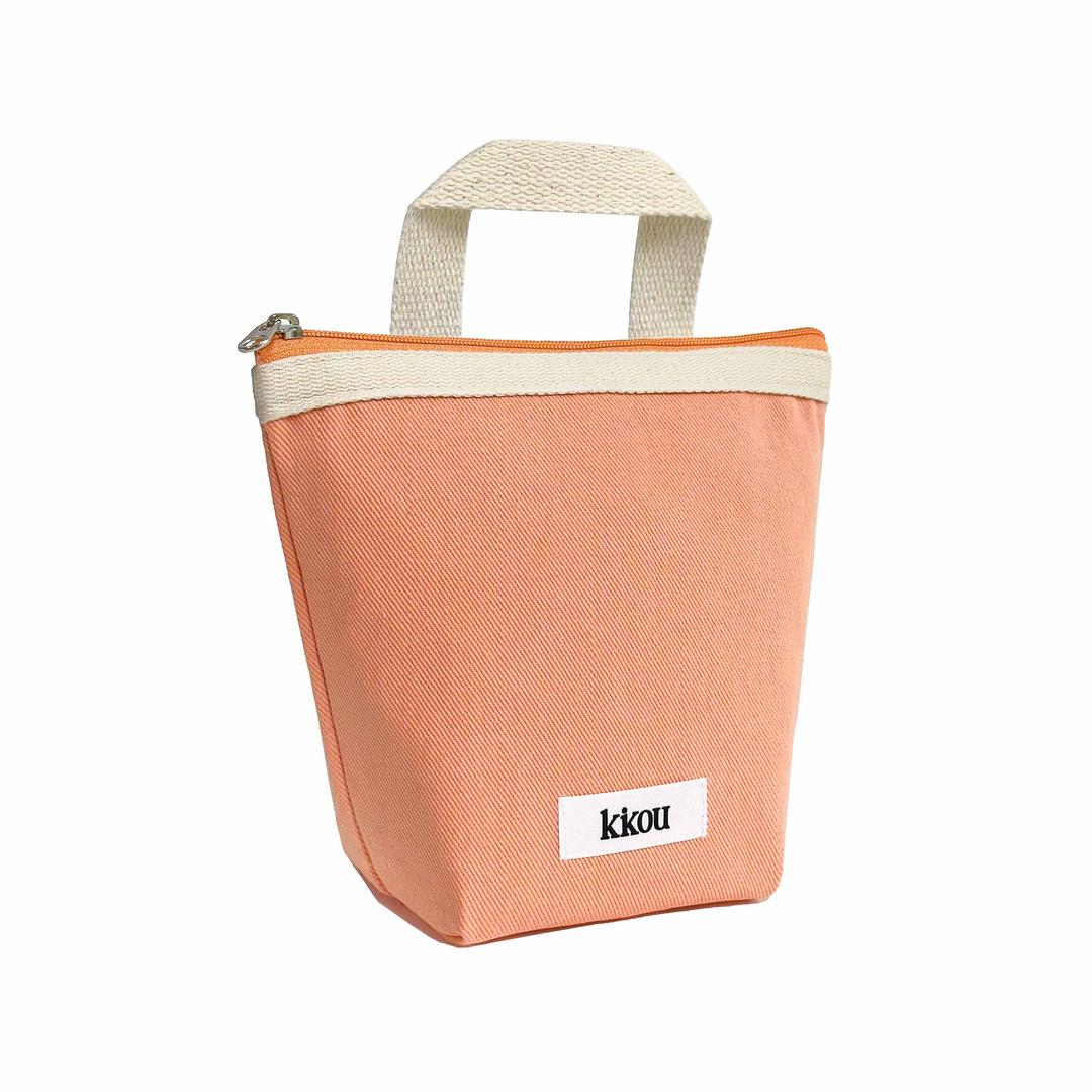 COMPACT HANDLE POUCH (PEACH)