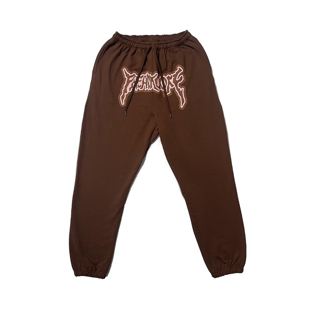 COFF LETTERING PANTS BROWN