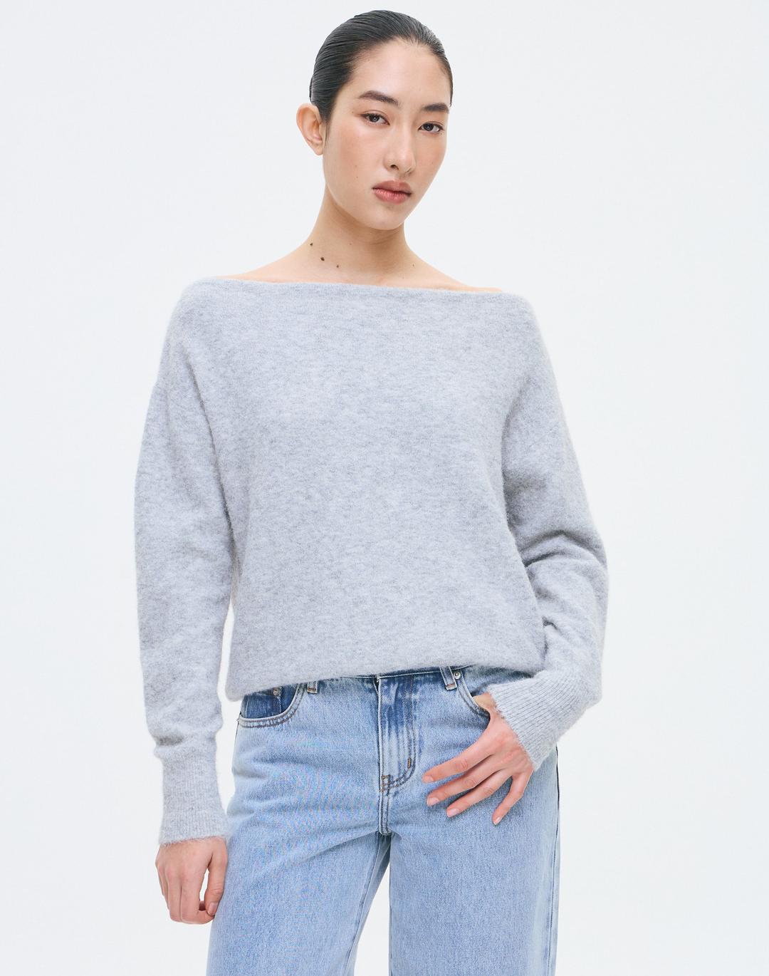 Off Shoulder Cosy Knit Jumper