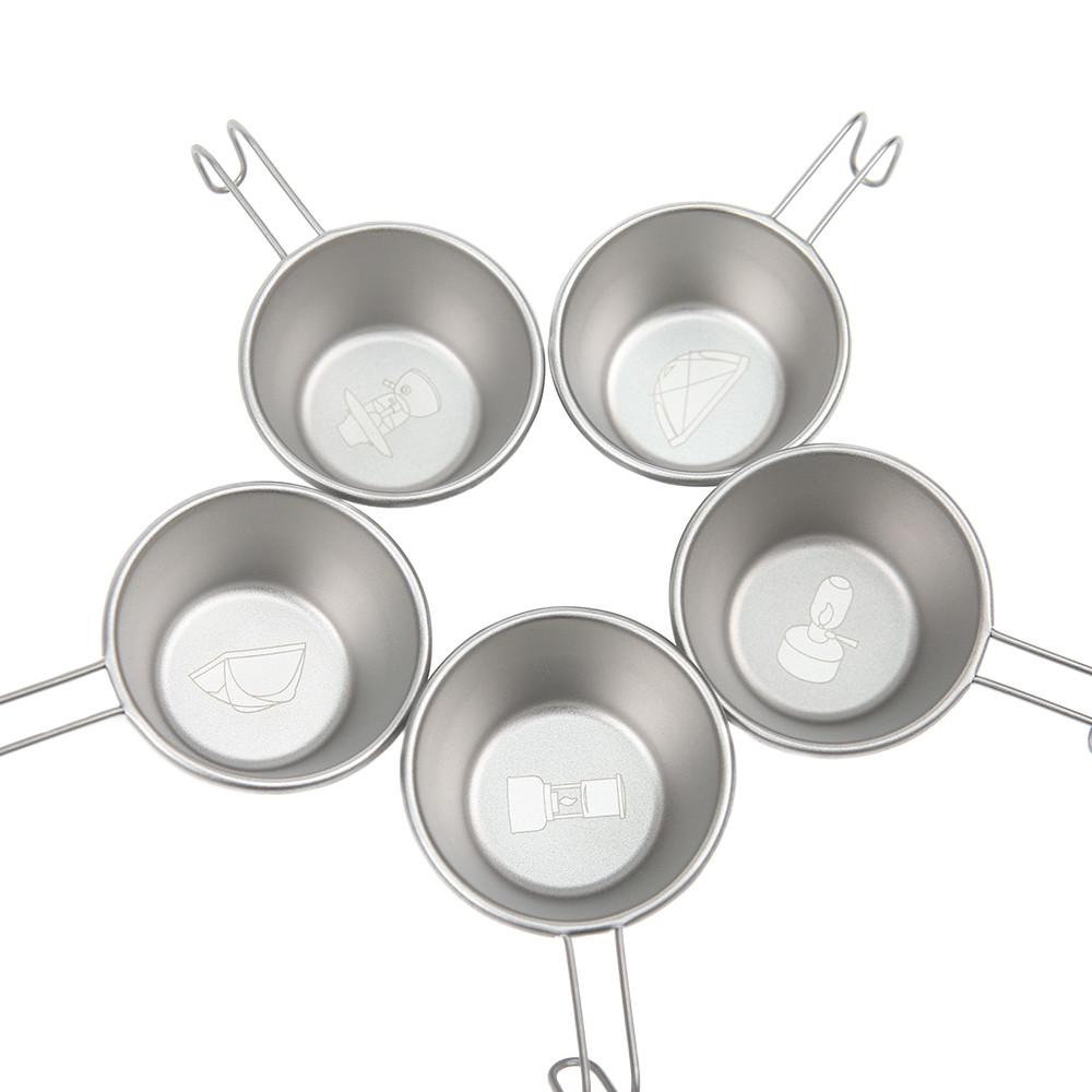 트레블첵 티니컵 캠프 초미니 시에라컵 초경량 소주잔 백패킹 장비 [5개 1세트]