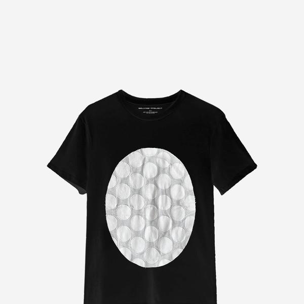 1/100 t shirt "egg" (black)