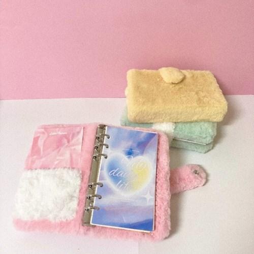 [몽몽샵] 6공 다이어리 커버 퍼원단 커스텀