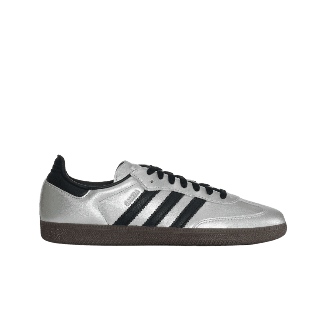 Adidas Samba OG Silver Metalic Core Black Gum