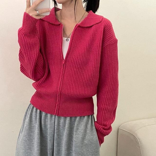 [데일리]하찌카라지퍼니트집업(5color)