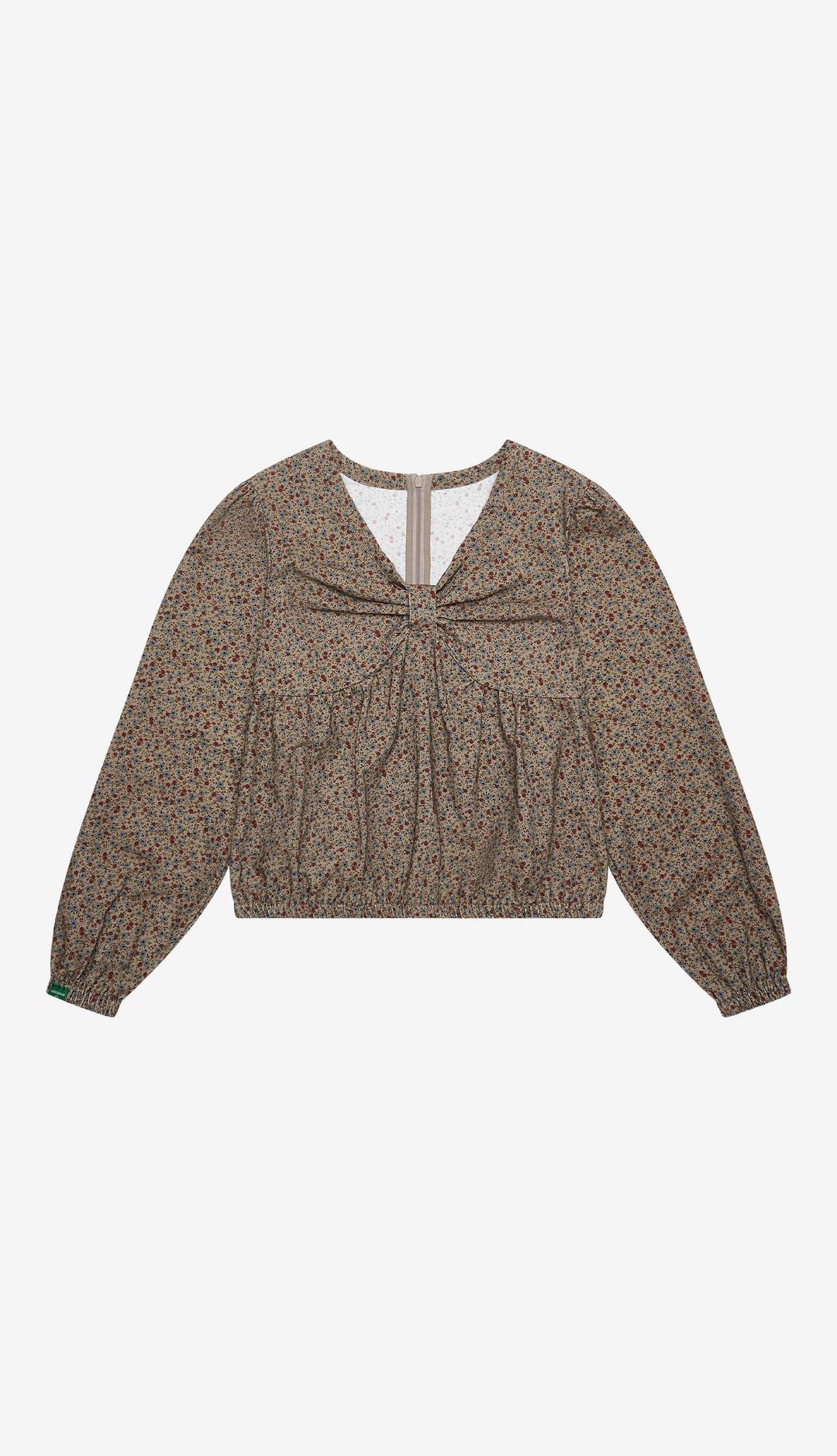 [11월 07일 예약발송]268. Tiny Flower Blouse _ Beige