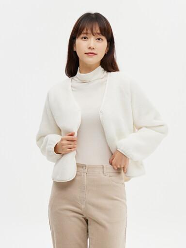 탑텐 여성) 보아 본딩 가디건_MSE4TC2911