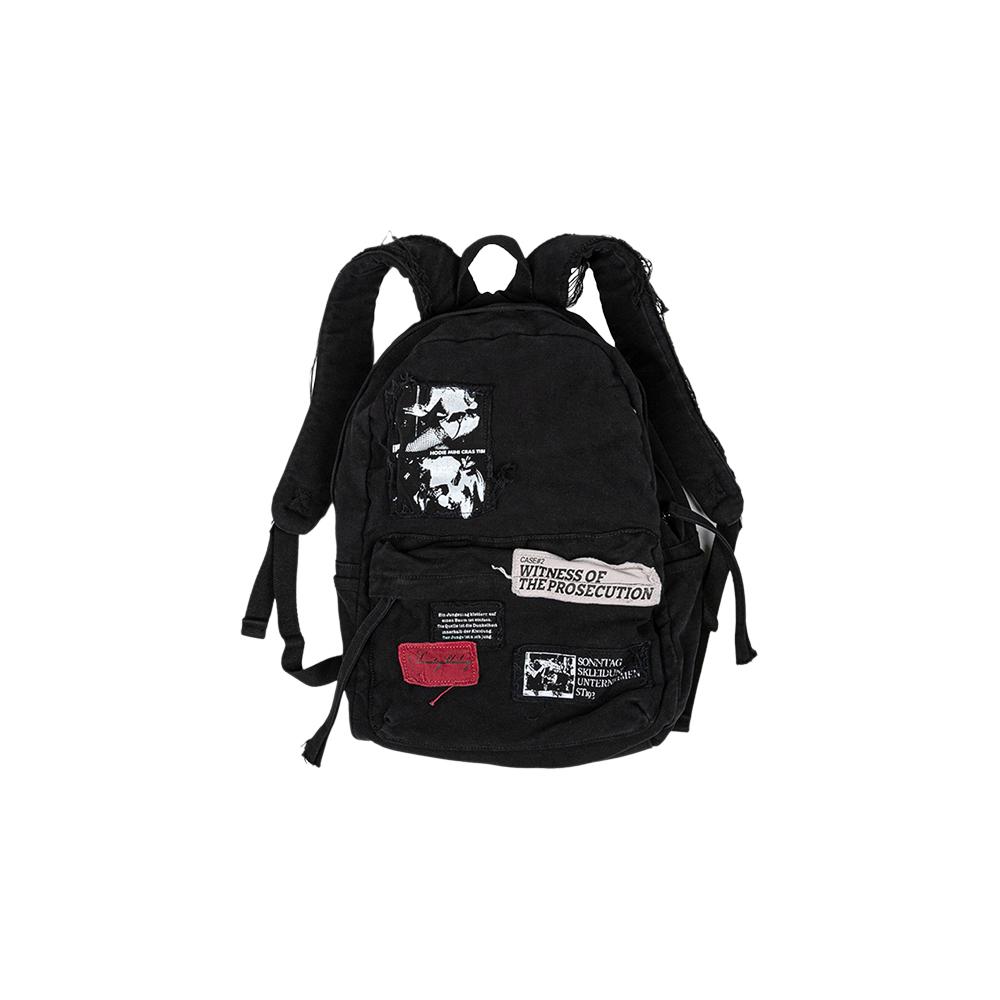 [SUNDAYOFFCLUB : 선데이오프클럽] VTG Patches Backpack - Washed Black