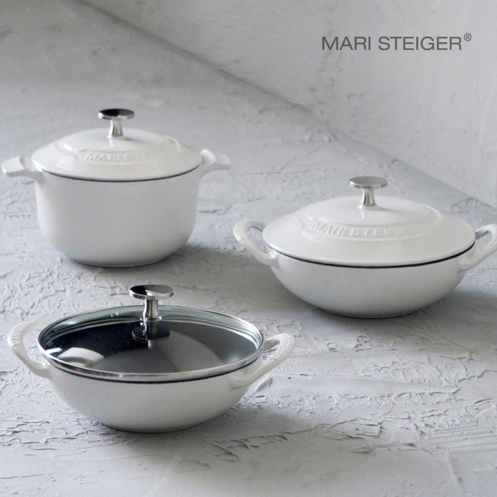 마리슈타이거 무쇠주물냄비 스페셜 에디션 베이비웍 미니웍 글램팟 화이트 시리즈