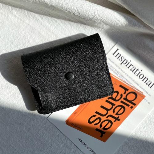 Aube half wallet_Black