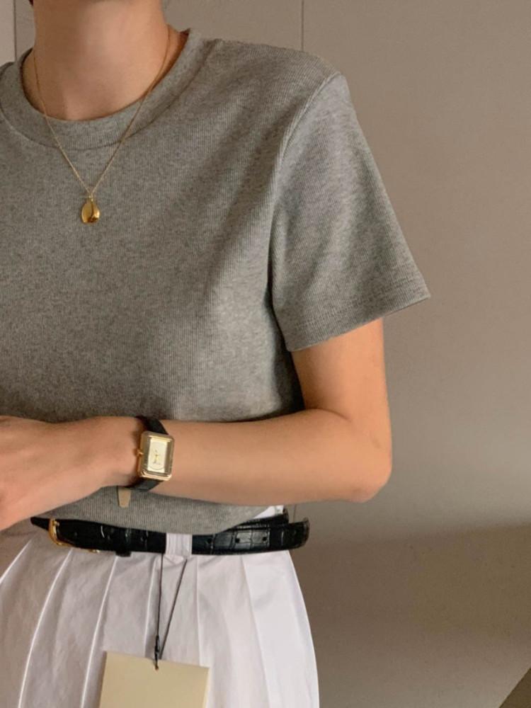 SLOWB 슬로우비 미뉴 티 베이직 기본 반팔 5color