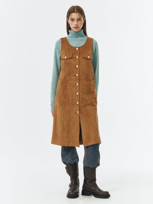 Suede Sleeveless Dress VC2399OP003M