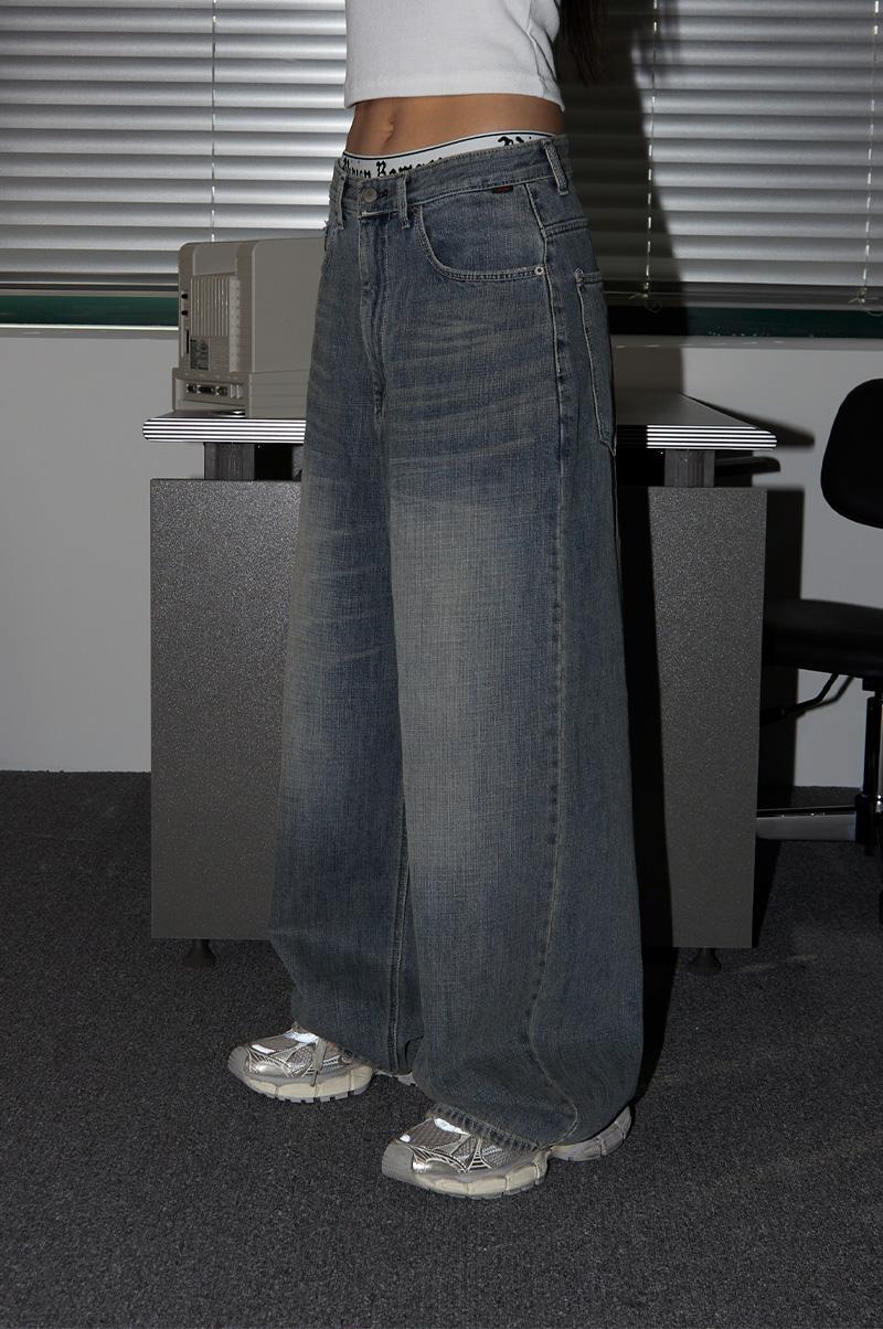 PEPPER MEGA WIDE VINTAGE DENIM