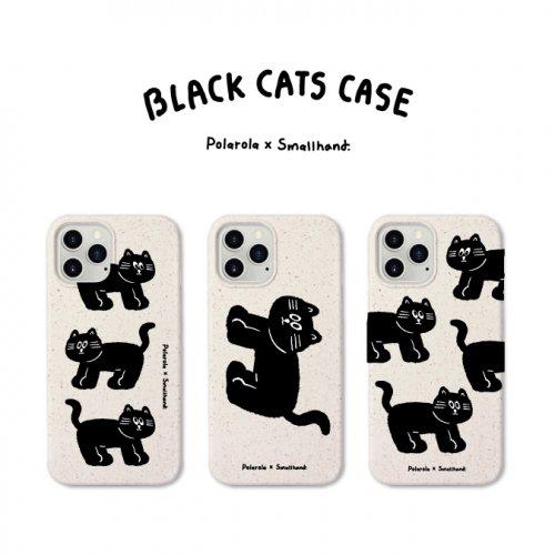 생분해성 핸드폰 케이스 3 Black Cats